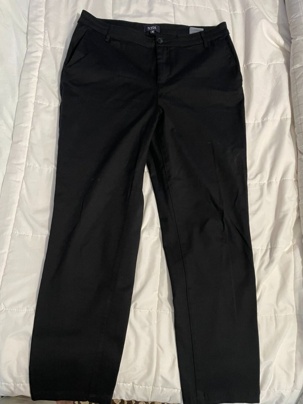 NYDJ Sheri Slim Cotton Twill Jeans - Size 10